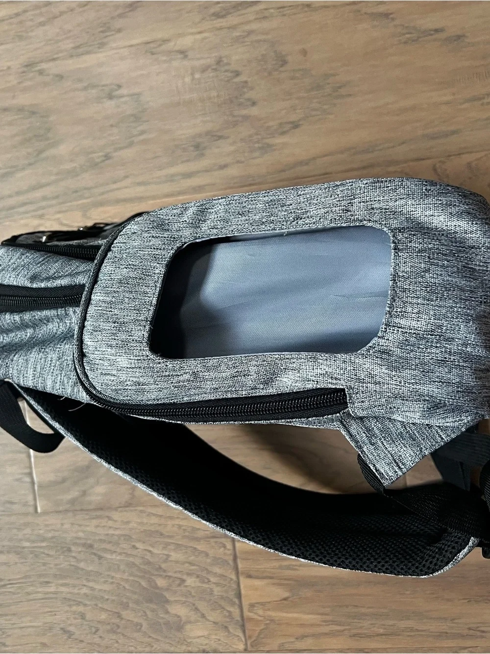 Eddie Bauer Heather Gray & Black Adventure Diaper Backpack
